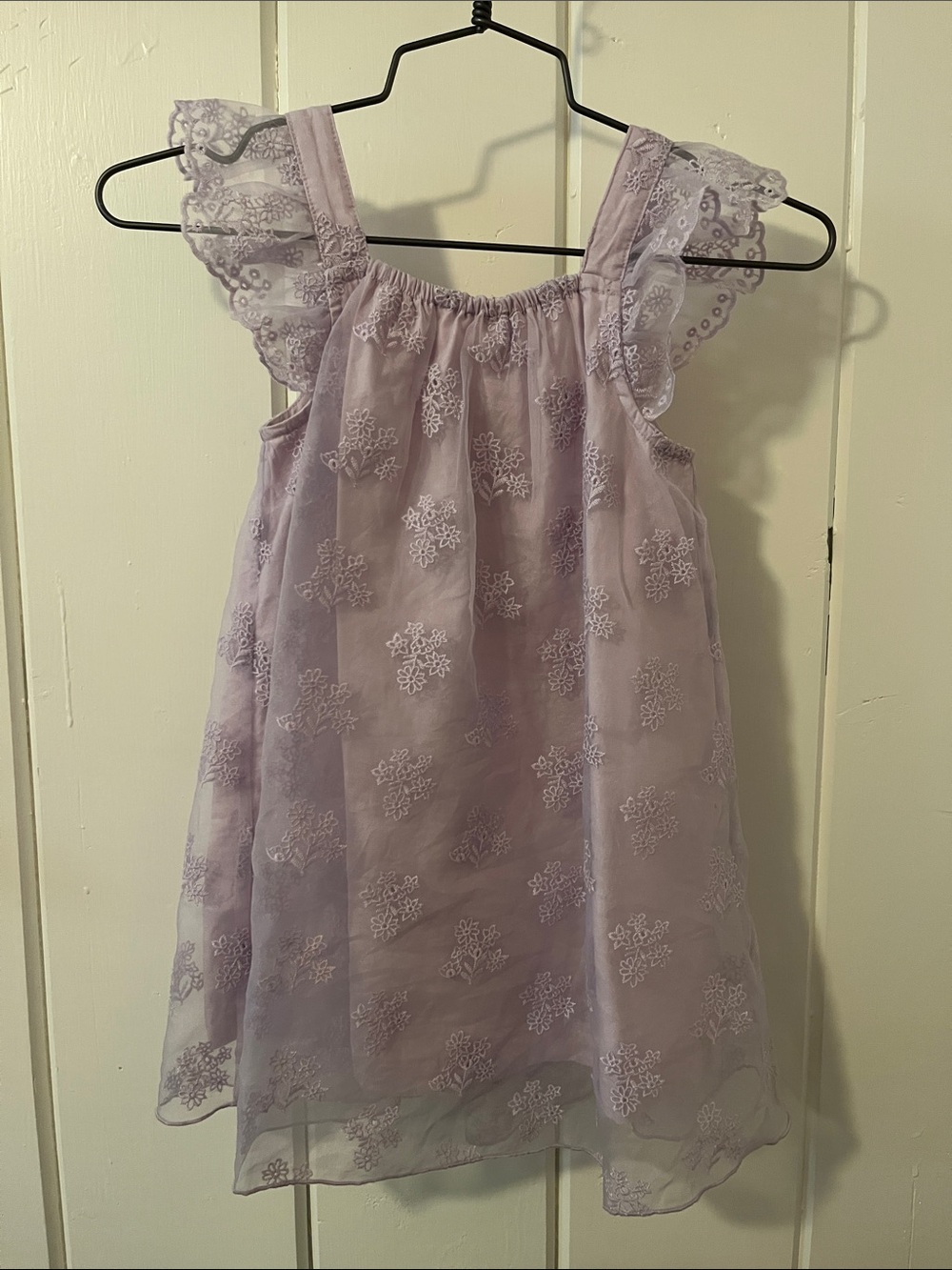 Hanna Andersson Lilac Floral Lace Girls' Dress